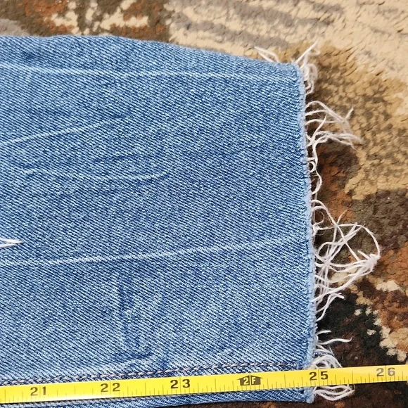 Hollister Two-Tone Blue Cropped Jeans - Picture 9 of 10